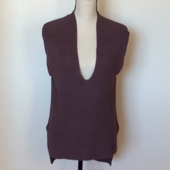 Brochu Walker Chocolate Trudy Knit Top Sz-M - Picture 1 of 5